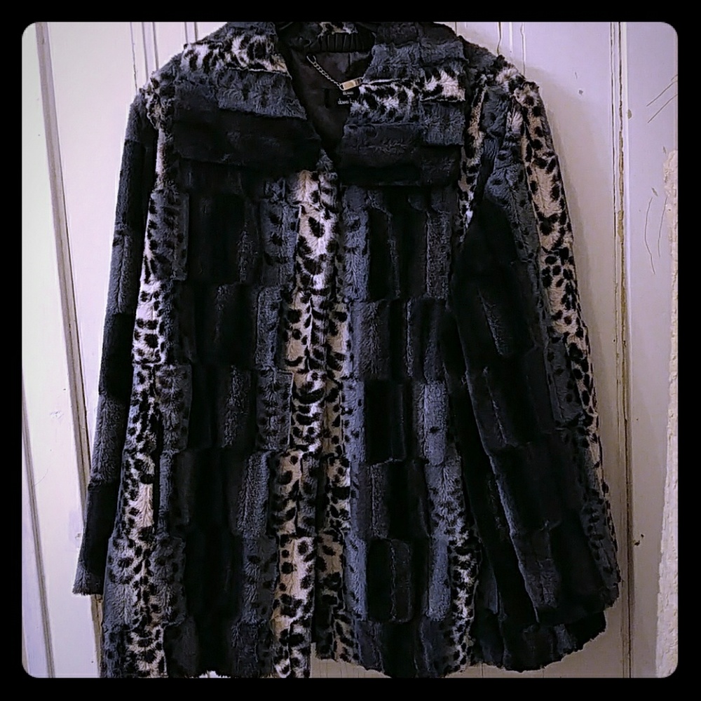 Dennis Basso faux fur coat